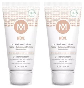 MÊME Déodorant Crème Peaux Sensibles Lot 2 x 50 ml