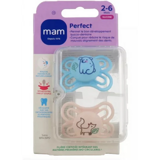 MAM Sucette Perfect 2-6 mois Silicone n°13 - x 2