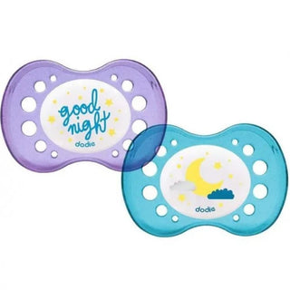 DODIE SUCETTE ANATOMIQUE A2 Silicone Nuit +18 Mois - 2 Sucettes