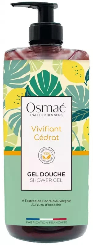 Osmae Gel Douche Vivifiant Cédrat Flacon Pompe 1 l