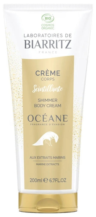 Laboratoires de Biarritz Océane Crème Corps Scintillante Nourrissante Bio 200 ml