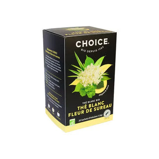 Choice Thé Blanc Fleur de Sureau bio - 20 Sachets
