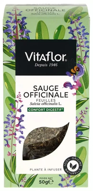 Vitaflor Plante en Vrac - Sauge Officinale Feuille - 50 g