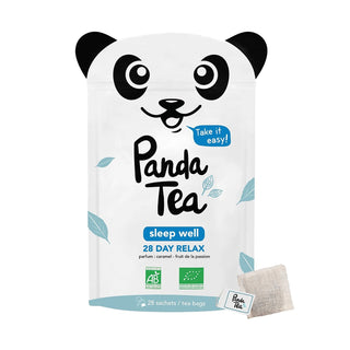 Panda Tea Infusion Sleep Well bio - Caramel et Fruit de la passion - 28 jours